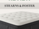 Modern magazine-style cover image for the 2025 Stearns & Foster Mattress Review featuring a luxury mattress in a soft-lit bedroom, star ratings, and comfort charts in a clean blue and gray layout symbolizing trust and quality craftsmanship.